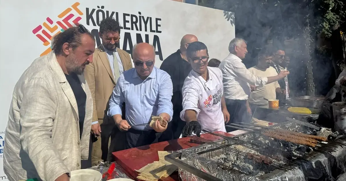 Adana Lezzet Festivali şefler ve kebap hazırlığı